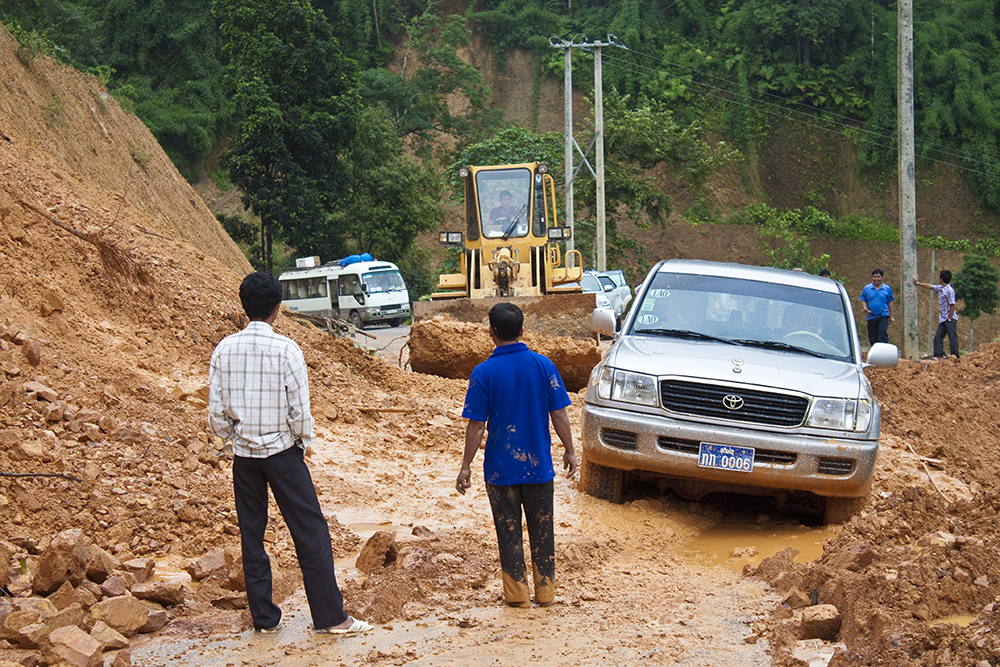 Many existing road links in Lao PDR are vulnerable to landslides © Matyas Rehak | Dreamstime.coma