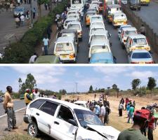 traffic in Kenya’s capital Nairobi 