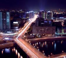 Moscow’s centre at night 