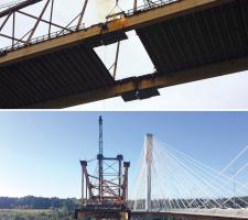 work on Port Mann Bridge 