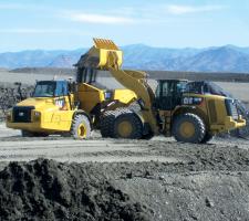 Caterpillar wheeled loader and ADT