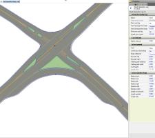Road design, crossroads junction 