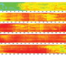Infrared Data – 1,000ft. x 12ft. lane – Paver 