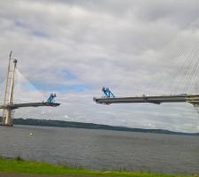 Earlier construction of the Queensferry Crossing 