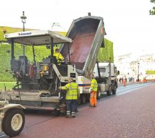 road resurfacing work 