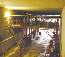 RMD Kwikform's system in the Tyne Tunnel