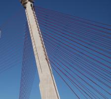 tower of the cable-stayed bridge 