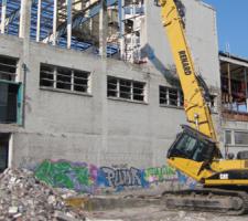 High reach demolition machines
