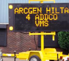 ADDCO mobile traffic control message board