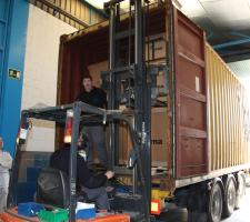 Staff at Nuremburg Logistics Centre prepare a Dachser delivery for Sima