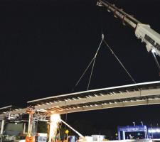 Main toll plaza canopy removal