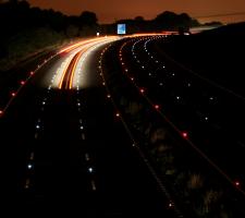 M25 motorway between junction 6 and Clacket Lane Services 