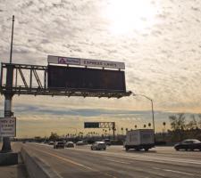 I-105 routes using free flow tolling systems