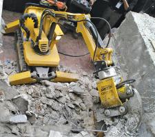 Brokk remote-controlled demolition roboT