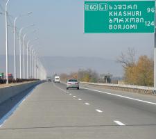 E60 four lane highway Azerbaijan