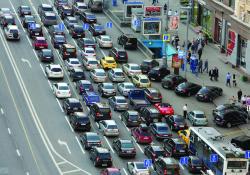 Moscow's traffic congestion