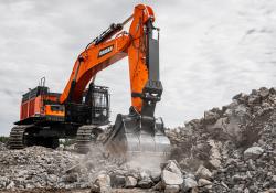 The Doosan DX800LC-7 is the largest excavator the firm has ever offered