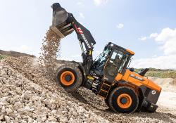 The new DL200-7 is the latest in the new wheeled loader range from Doosan