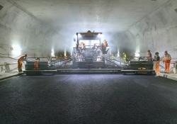 A wide screed set-up allowed the Vögele paver to deliver a quality asphalt surface with a single pass and no join