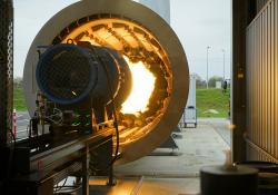 Using renewable fuels today: Benninghoven EVO JET burners can also burn biomass to liquid fuels or wood dust.
