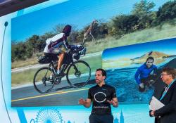 Record breaking cyclist Mark Beaumont said that future roads must cater for much lighter vehicles too