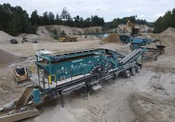 Powerscreen’s wheeled gladiator and Titan models offer mobility