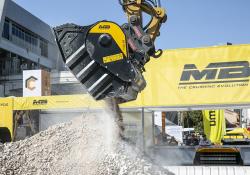 MB Crusher has a rich 20-plus-year history of supplying a full line of innovative and patented jaw crusher and screener buckets and accessories for excavators, skid-steer loaders and backhoes of all sizes. Pic: MB Crusher