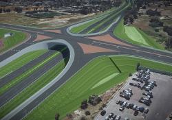 The Great Eastern Highway Bypass will reduce congestion by serving as a critical connector between two major highways in Perth, Australia. The project involves replacing the current signalized intersections with new grade-separated interchanges to better accommodate more than 60,000 motorists daily.