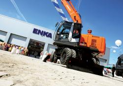 Hitachi excavator on show outsite ENKA branch