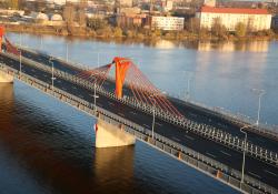 Pylons on Riga's Southern Bridge