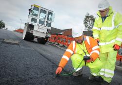 The novel Hanson ERA asphalt product features a high percentage of recycled materials