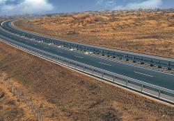 China's desert expressway