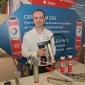 Total director Rafael Roux with Lube-Shuttle system 