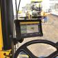 The colour-coded display on Trimble’s asphalt compactor package allows operators to view temperature gradient and work carried out