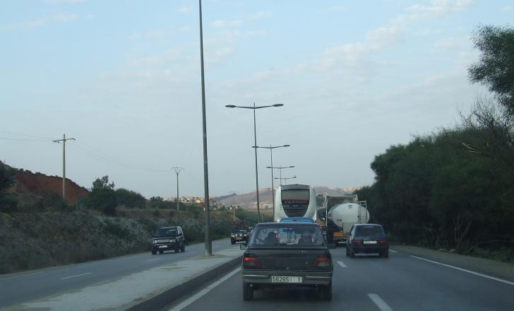 The Rabat bypass runs through the Bouregreg valley