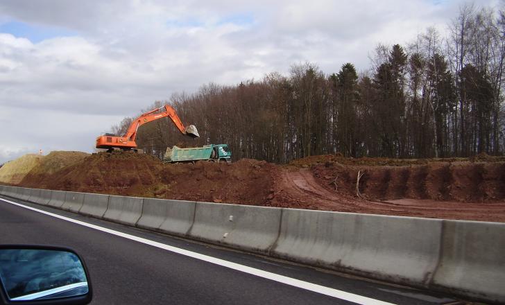 building a road in Germany 