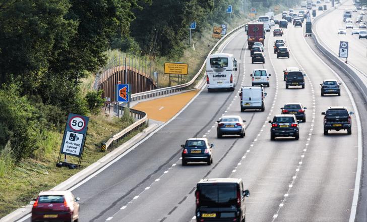 UK's M3 motorway gets first orange emergency area