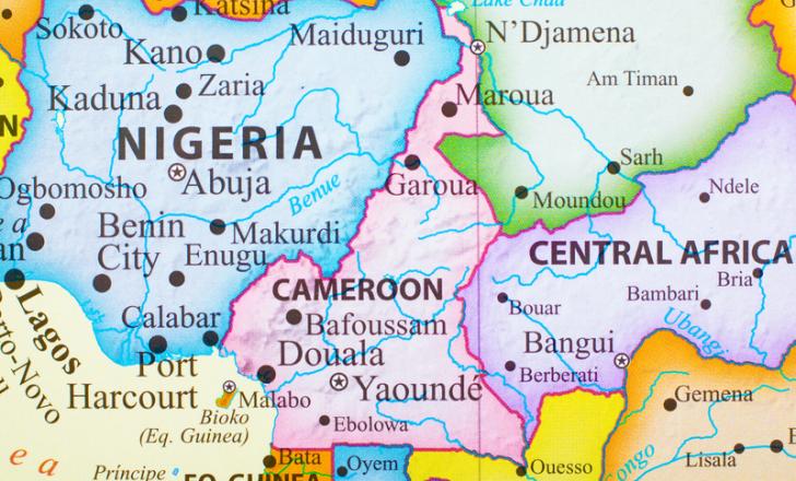 Cameroon map dreamstime