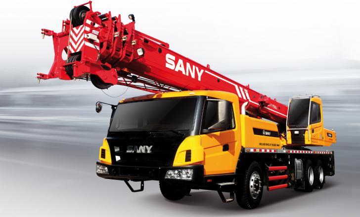 The Palfinger Sany truck crane QY25C