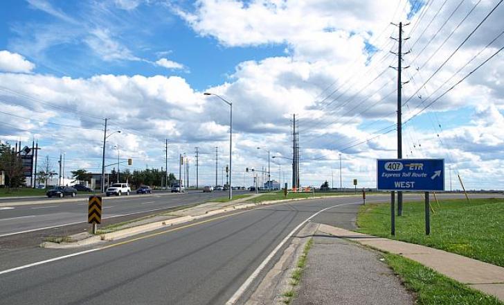Highway 407ETR in Toronto, Ontario